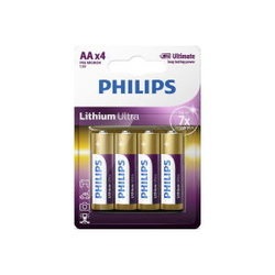 Аккумулятор / батарейка Philips Lithium Ultra 4xAA