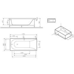 Ванна AM-PM Spirit 180x80