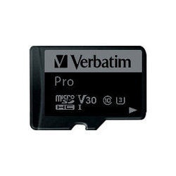 Карта памяти Verbatim Pro U3 microSDHC