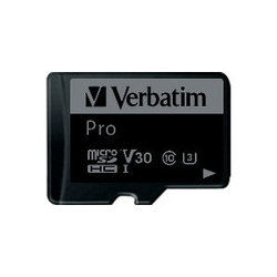 Карта памяти Verbatim Pro U3 microSDHC 16GB