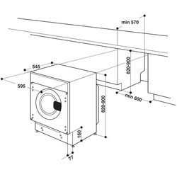 Встраиваемая стиральная машина Whirlpool BI WDWG 861484