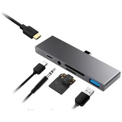 Картридер / USB-хаб Qitech QT-HUB3