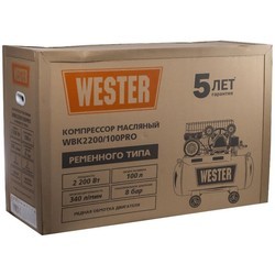 Компрессор Wester WBK 2200/100 Pro