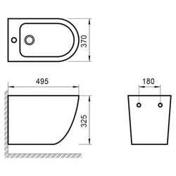 Биде BelBagno Sfera-R BB046BH