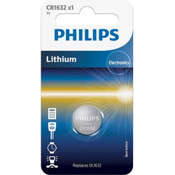 Аккумулятор / батарейка Philips 1xCR1632