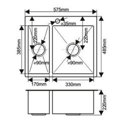 Кухонная мойка Melana ProfLine H575485S