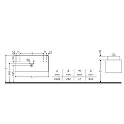 Тумба под умывальник Duravit L-Cube 102 (коричневый)