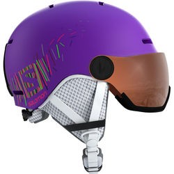 Горнолыжный шлем Salomon Grom Visor (фиолетовый)