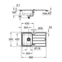 Кухонная мойка Grohe K500 31571SD1