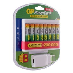 Зарядка аккумуляторных батареек GP U811 + 8xAA 2700 mAh + Adapter