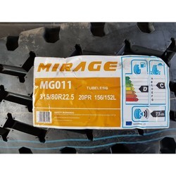 Грузовая шина Mirage MG-011 315/80 R22.5 156L