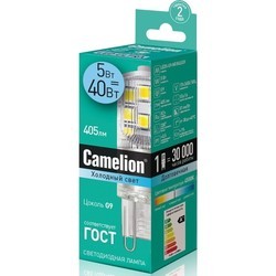 Лампочка Camelion LED5-G9-NF 5W 3000K G9