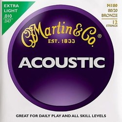Струны Martin Traditional Acoustic 80/20 Bronze 12-String 10-47