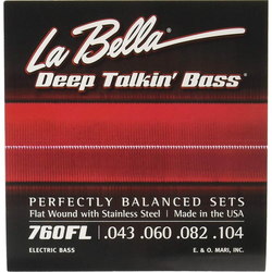 Струны La Bella Flat Wound Stainless Steel Bass 43-104
