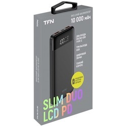 Powerbank аккумулятор TFN Slim Duo LCD PD 10000