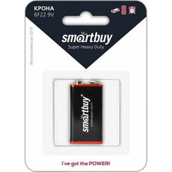 Аккумулятор / батарейка SmartBuy 1xKrona Super Heavy Duty
