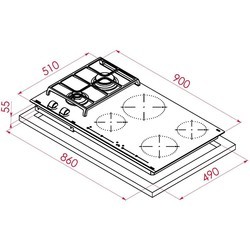 Варочная поверхность Teka JZC 96324 ABN