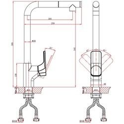 Смеситель D&K Berlin Freie DA1432501