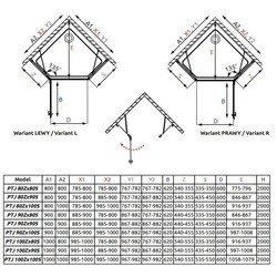 Душевая кабина Radaway Essenza New PTJ 90x90L