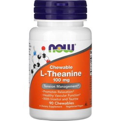 Аминокислоты Now Chewable L-Theanine 100 mg 90 tab