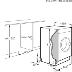 Встраиваемая стиральная машина Electrolux EWG 147540