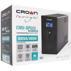 ИБП Crown CMU-SP800 Euro LCD USB