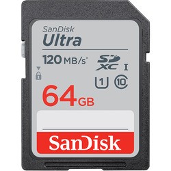 Карта памяти SanDisk Ultra SDXC UHS-I 120MB/s Class 10 64Gb