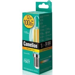 Лампочка Camelion LED12-C35-FL 12W 3000K E14