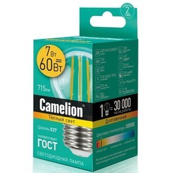 Лампочка Camelion LED7-G45-FL 7W 3000K E27