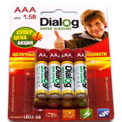 Аккумулятор / батарейка Dialog 8xAAA LR03-8B