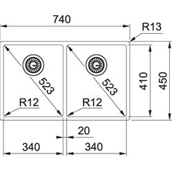 Кухонная мойка Franke Box BXX 220/120-34-34