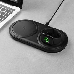 Зарядное устройство BASEUS Planet 2in1 Cable Winder+Wireless Charger