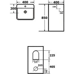 Умывальник Newarc Aqua 40 9417