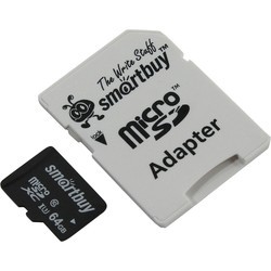 Карта памяти SmartBuy microSDXC Class 10 U1 Pro 64Gb