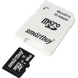 Карта памяти SmartBuy microSDXC Class 10 U1 Pro 64Gb