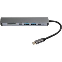 Картридер / USB-хаб Vinga VCPHTC7AL