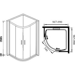 Душевая кабина WeltWasser WW300 300RS22-100 100x100