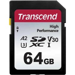 Карта памяти Transcend SDXC 330S 64Gb