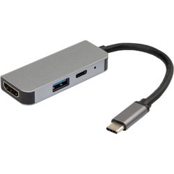 Картридер / USB-хаб Vinga VCPHTC3AL
