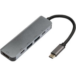 Картридер / USB-хаб Vinga VCPHTC5AL