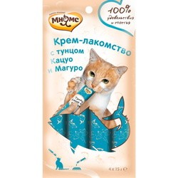Корм для кошек Mnyams Creamy Treat Tuna Katsuo/Maguro 0.06 kg