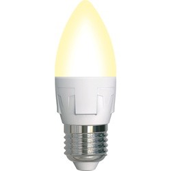 Лампочка Uniel LED-C37 7W/WW/E27/FR PLP01WH
