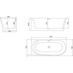 Ванна BelBagno BB410 170x78