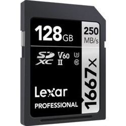 Карта памяти Lexar Professional 1667x SDXC 128Gb