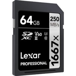 Карта памяти Lexar Professional 1667x SDXC 128Gb