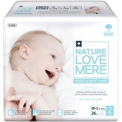 Подгузники Nature Love Mere Magic Slim Fit Diapers NB-S / 26 pcs