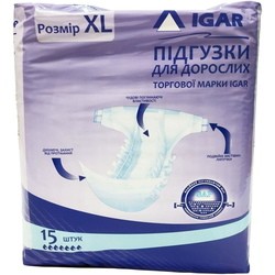 Подгузники IGAR Diapers XL