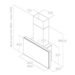 Вытяжка Elica Plat BL/F/55