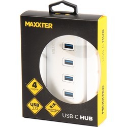Картридер / USB-хаб Maxxter HU3C-4P-01