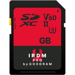 Карта памяти GOODRAM SDXC IRDM Pro V60 UHS II U3 64Gb